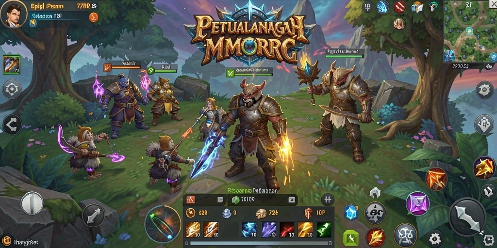 Gameplay menakjubkan dalam dunia fantasi MMORPG.