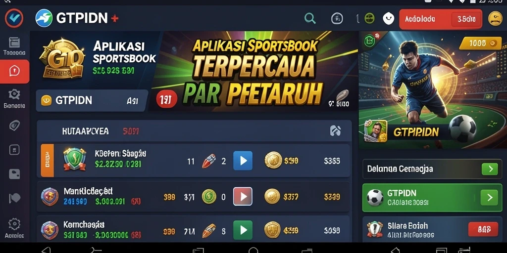 Tampilan seru dan menegangkan saat bermain GTPIDN Sportsbook.