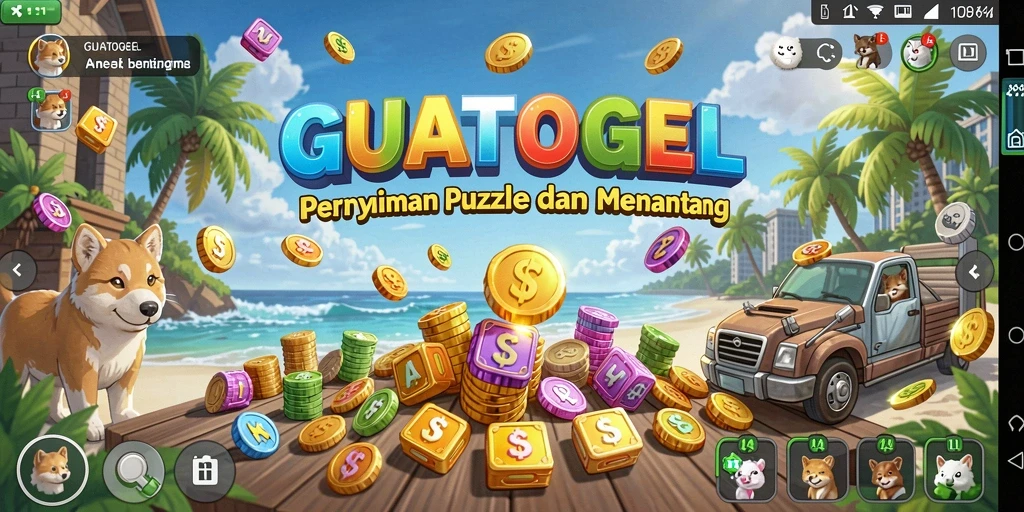 Gameplay seru GUATOGEL dengan tantangan puzzle menarik.