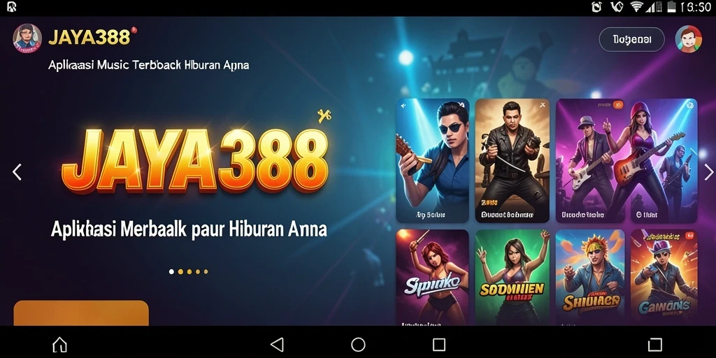 Tampilan screenshot utama JAYA388 yang menunjukkan gameplay Music.