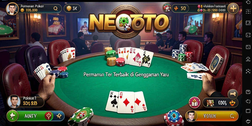 Screenshot gameplay NEOTOTO yang menampilkan momen seru permainan Poker.