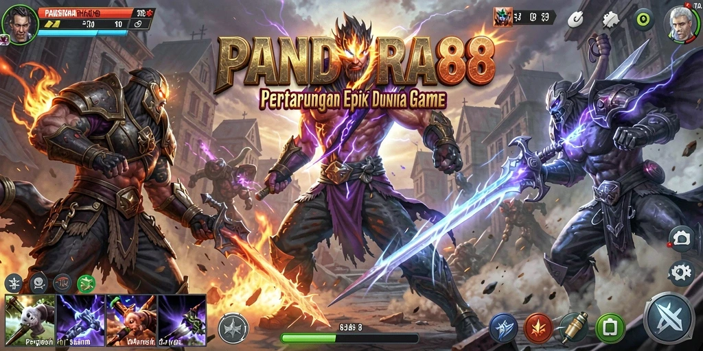Tampilan aksi mendebarkan dalam PANDORA88 saat bertarung.