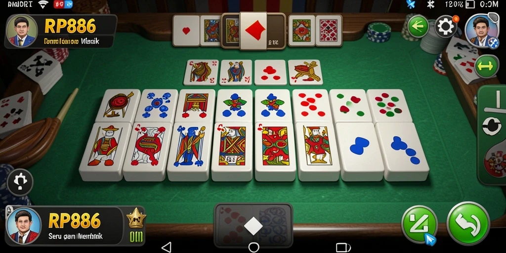 Gameplay menarik RP886 Domino dengan interaksi pemain.
