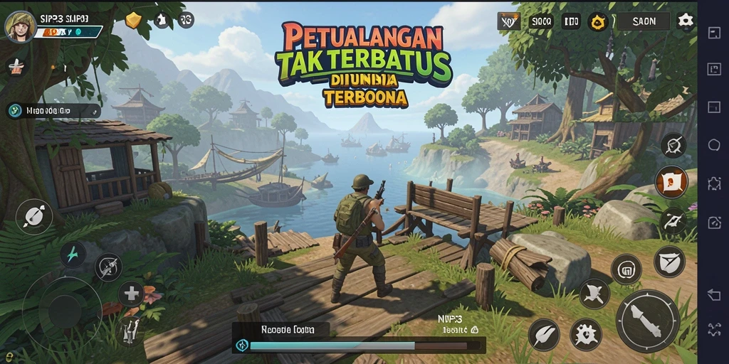 Tampilan gameplay menakjubkan di dunia Open World SIP33.