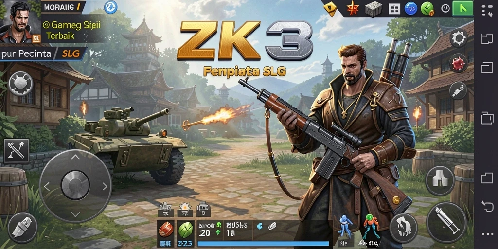 Gameplay ZK3 yang menegangkan dan penuh strategi.